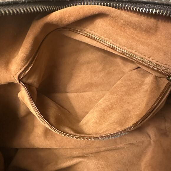 Patricia Nash Brown Leather Shoulder Bag Tote Studded Boho Satchel Purse - Picture 8 of 10